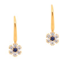 Daisy Sapphire Drop Earrings