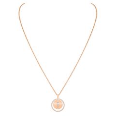 Lucky Move Long Rose Gold Necklace