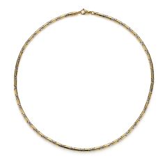 Zoe Two-Tone Box Link Necklace - 50cm